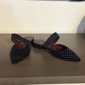 Kate Spade Black and White Polka Dot Flats